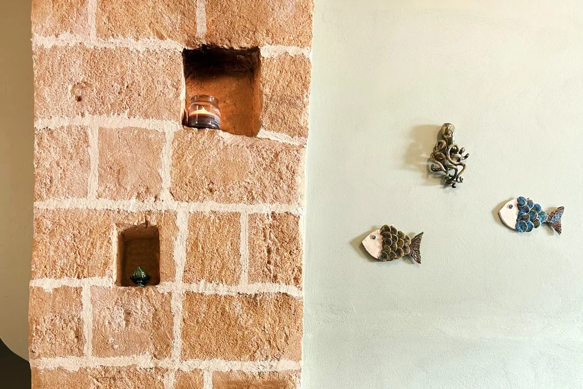 Ristorante Santa Monaca a Gallipoli, veduta d'insieme dell'intervento
